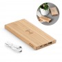 FITCH. Power bank da 5'000 mAh con caricatore wireless da 5W in bambù