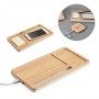 MOTT. Organizer da tavolo con caricatore wireless da 15W in bambù e ABS