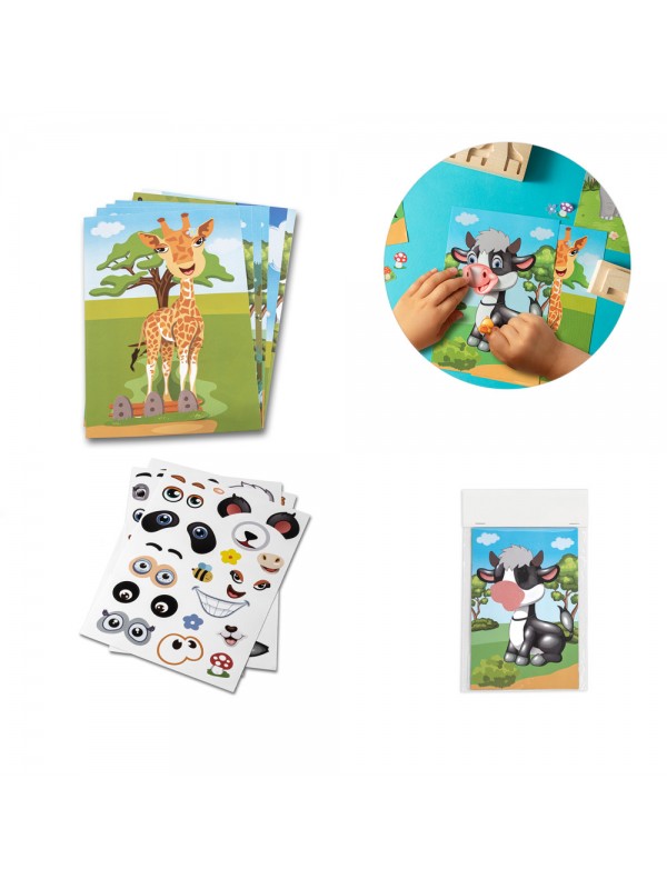 MADAGASCAR. Gioco con adesivi composto da sei fogli MADAGASCAR. Gioco con adesivi composto da sei fogli