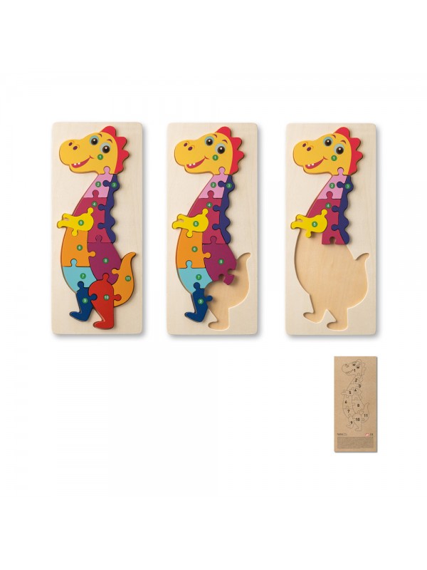 DIPLODOCO. Puzzle in legno compensato a forma di dinosauro DIPLODOCO. Puzzle in legno compensato a forma di dinosauro
