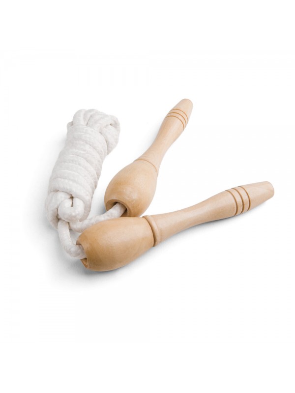 JUMPI. Corda da saltare con impugnature in legno JUMPI. Corda da saltare con impugnature in legno