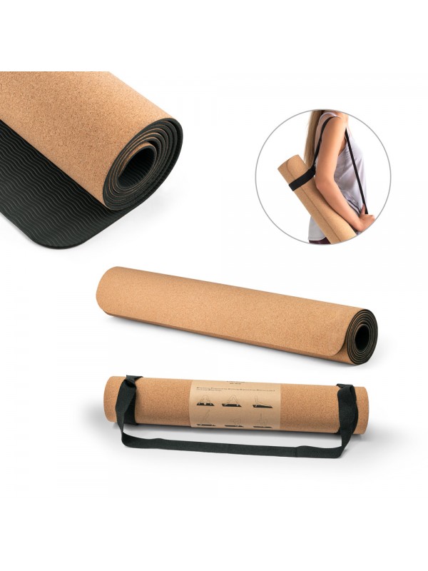 GERES. Tappetino per yoga in sughero e TPE, spessore fino a 3.7 mm GERES. Tappetino per yoga in sughero e TPE, spessore fino a 3.7 mm