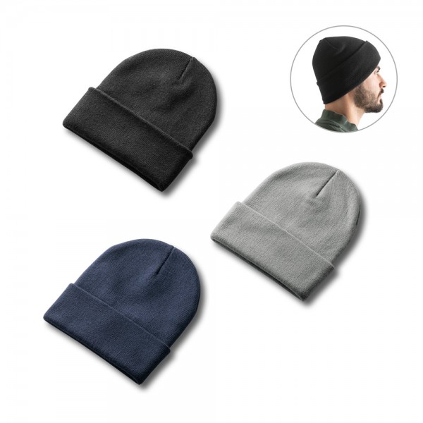 CARL. Berretto unisex a doppio strato in poliestere riciclato (100% rPET)