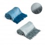 SMOOTH. Coperta 100% acrilico con nastro e cartoncino personalizzabile (270 g/m²)