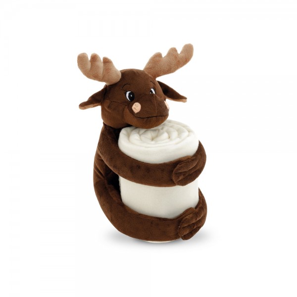 MOOSE. Coperta in pile polare con peluche (180 g/m²)