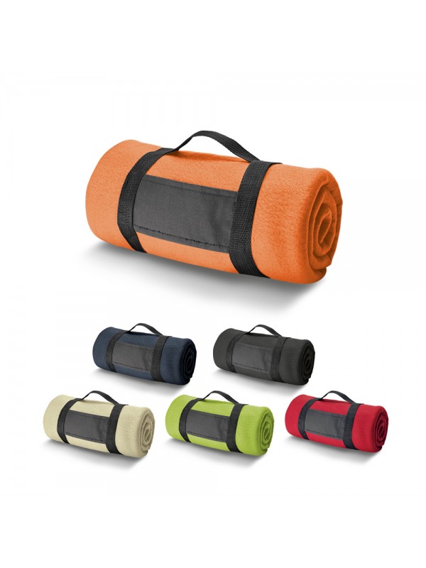 THORPE. Coperta in pile da (180 g/m²) con impugnatura removibile THORPE. Coperta in pile da (180 g/m²) con impugnatura removibile