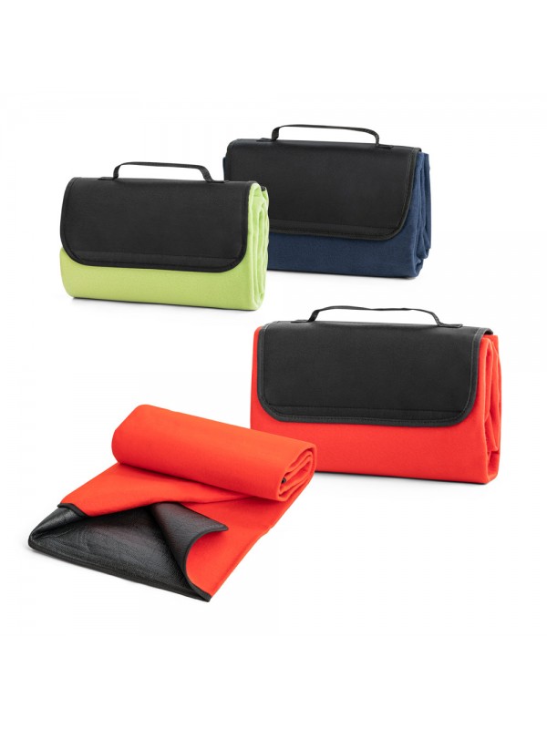 RILEY. Coperta in pile da (180 g/m²) con patta RILEY. Coperta in pile da (180 g/m²) con patta