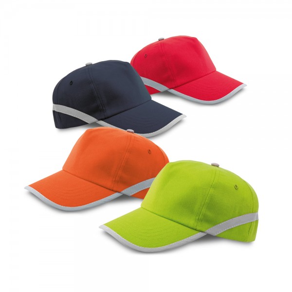 JONES. Cappellino in poliestere con elementi riflettenti