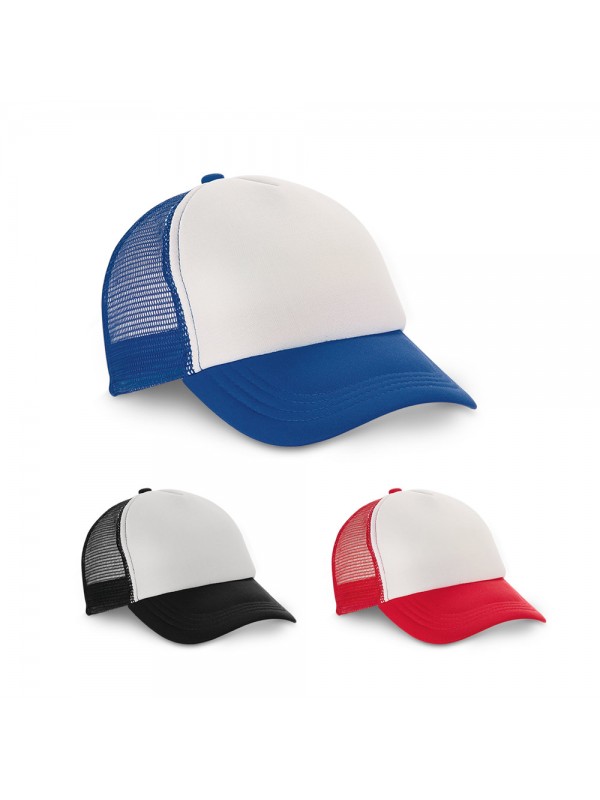 NICOLA. Cappellino in poliestere e rete (150 g/m²) NICOLA. Cappellino in poliestere e rete (150 g/m²)