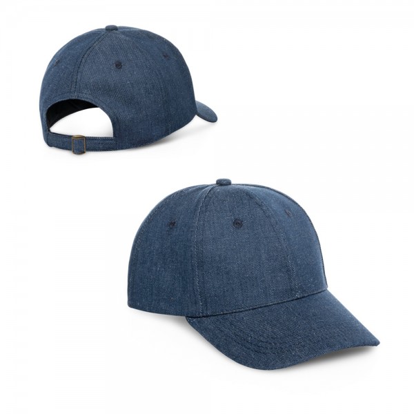 PHOEBE. Cappellino in denim, cotone e poliestere (300 g/m²)
