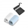 TRAVIS. Asciugamano sportivo in microfibra con custodia 190T (210 g/m²)