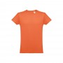 THC LUANDA. T-shirt da uomo in formato tubolare di cotone - Terracotta