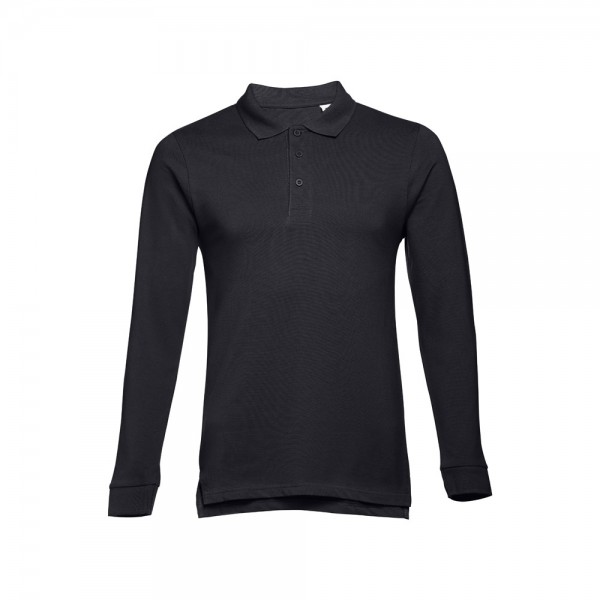 THC BERN 3XL. Polo a manica lunga da uomo - Blu notte