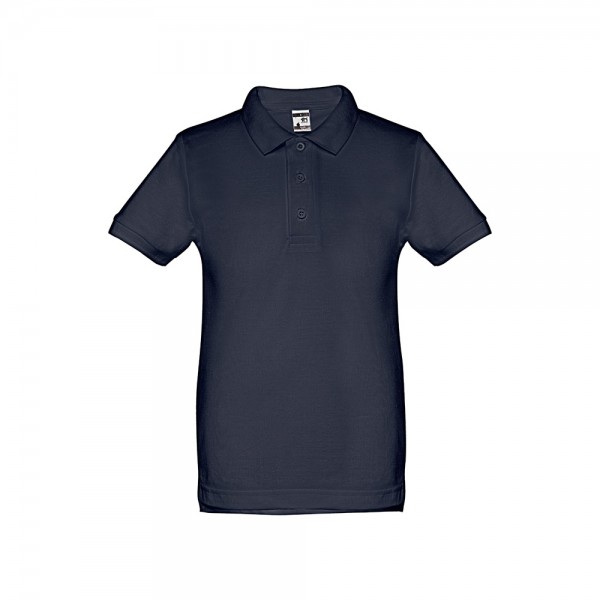 THC ADAM KIDS. Polo in cotone a maniche corte per bambini (unisex) - Blu