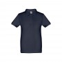 THC ADAM KIDS. Polo in cotone a maniche corte per bambini (unisex) - Blu