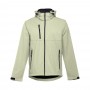THC ZAGREB. Giacca softshell da uomo in poliestere ed elastan - Verde pastello