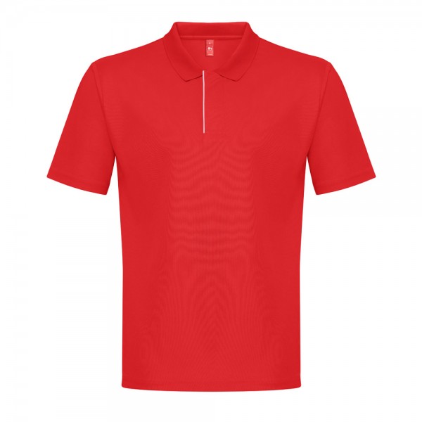 THC DYNAMIC. Polo tecnica da uomo - Rosso