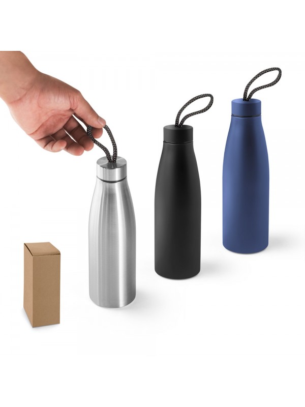 MORGAN. Borraccia in acciaio inox riciclato al 90% (710 mL) - Nero MORGAN. Borraccia in acciaio inox riciclato al 90% (710 mL) - Nero