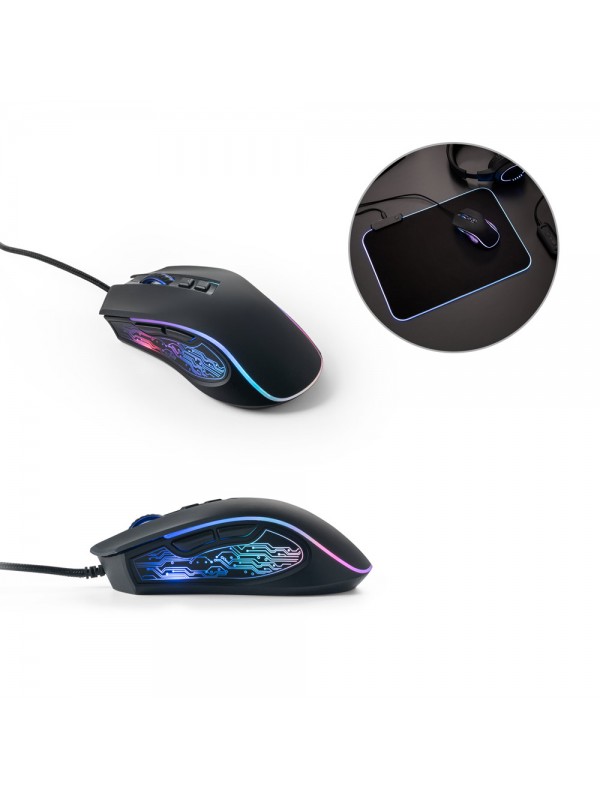 THORNE MOUSE RGB. Mouse da gioco con cavo da 1.5 m e luci LED RGB in ABS THORNE MOUSE RGB. Mouse da gioco con cavo da 1.5 m e luci LED RGB in ABS