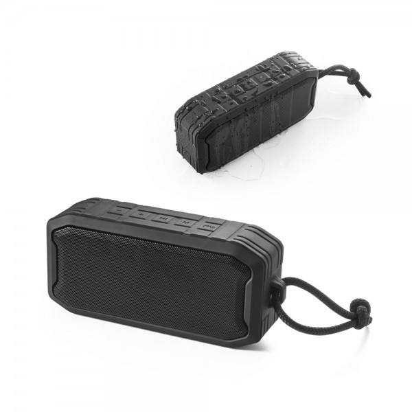 SHEERAN. Altoparlante portatile da 10W con grado di protezione IPX7 e durata della batteria di 9 ore su 100% rABS