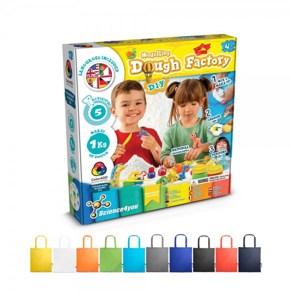 Modeling Dough Factory Kit II. Gioco educativo fornito con una borsa regalo pieghevole in 190T