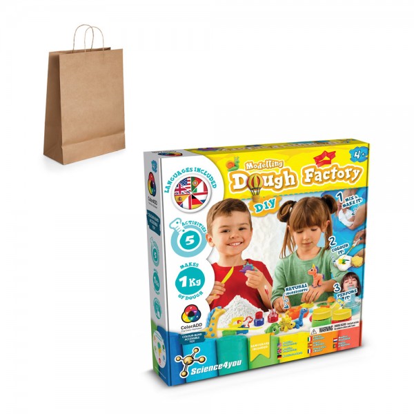 Modeling Dough Factory Kit IV. Gioco educativo sacchetto regalo in carta kraft (115 g/m²)