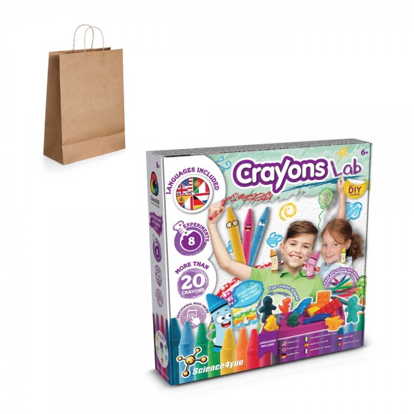 Crayon Factory Kit IV. Gioco educativo sacchetto regalo in carta kraft (115 g/m²)