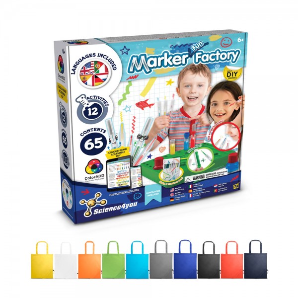DIY Pen Factory Kit II. Kit educativo fornito con una borsa regalo pieghevole in 190T
