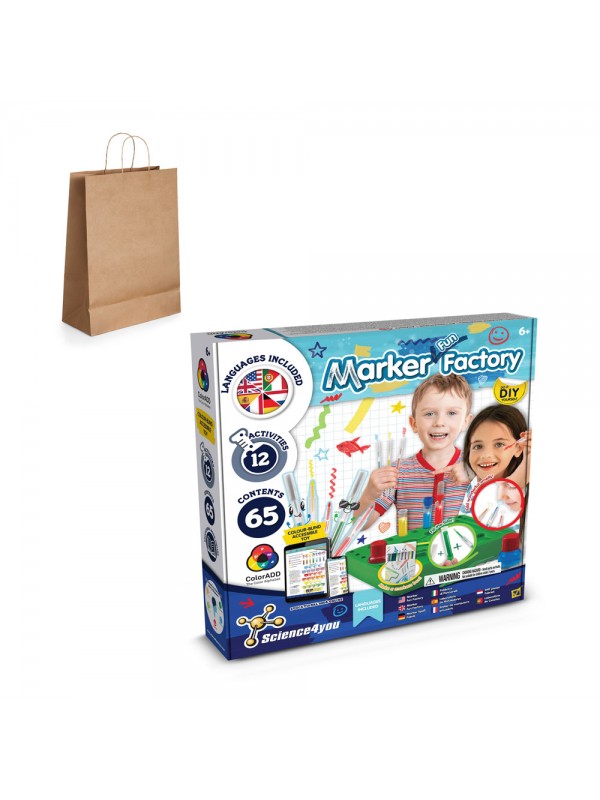 DIY Pen Factory Kit IV. Kit educativo sacchetto regalo in carta kraft (115 g/m²) DIY Pen Factory Kit IV. Kit educativo sacchetto regalo in carta kraft (115 g/m²)