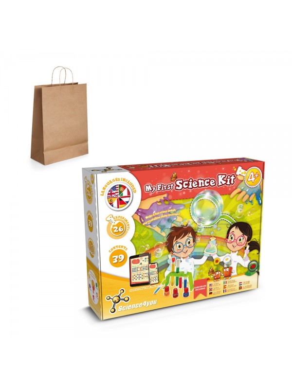 My First Science Kit III. Giocattolo educativo sacchetto regalo in carta kraft (115 g/m²) My First Science Kit III. Giocattolo educativo sacchetto regalo in carta kraft (115 g/m²)