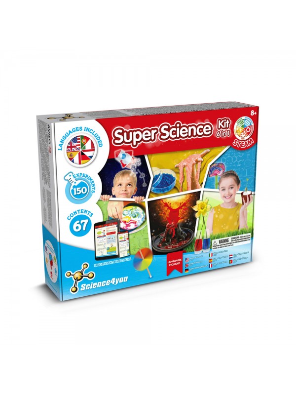 6 in 1 Super Science Kit I. Giocattolo educativo per bambini 6 in 1 Super Science Kit I. Giocattolo educativo per bambini