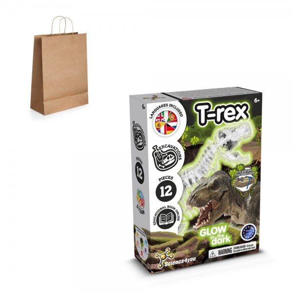Fossil Excavation Kit III. Gioco educativo sacchetto regalo in carta kraft (115 g/m²)