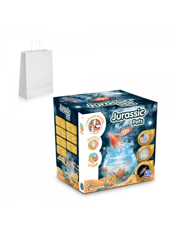 Jurassic Pets Kit III. Gioco educativo fornito con un sacchetto regalo in carta kraft (90 g/m²)