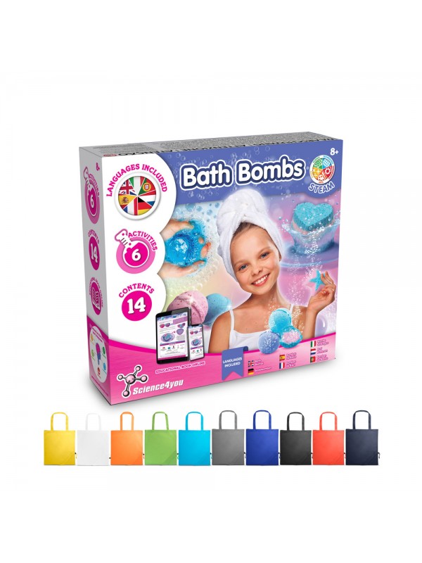 Bath Bombs Kit V. Giocattolo educativo fornito con una borsa regalo pieghevole in 190T Bath Bombs Kit V. Giocattolo educativo fornito con una borsa regalo pieghevole in 190T