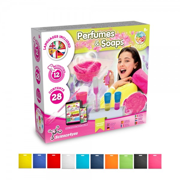 Perfume & Soap Factory Kit IV. Gioco educativo fornito con un sacchetto regalo in tessuto non tessuto (80 g/m²)