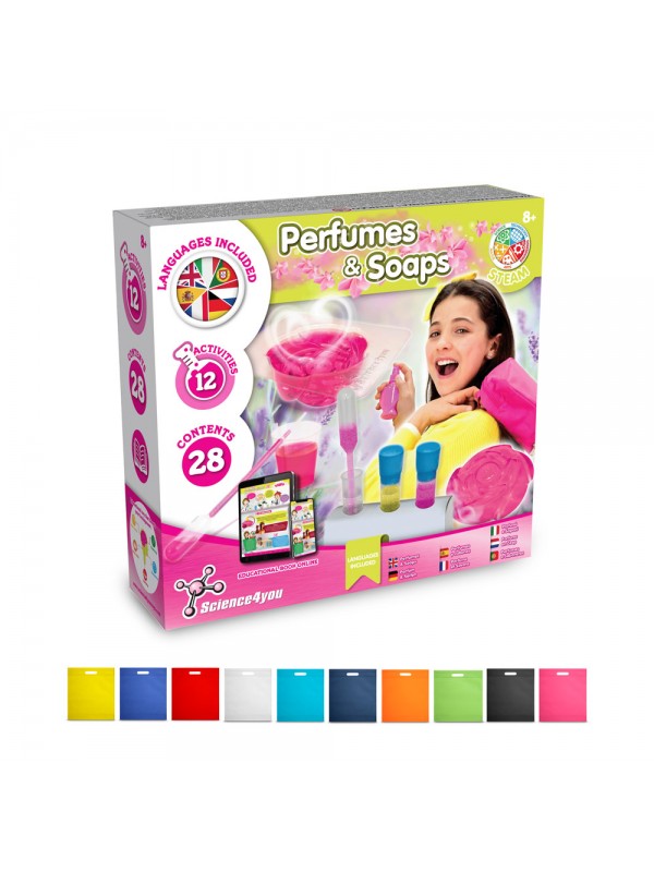 Perfume & Soap Factory Kit IV. Gioco educativo fornito con un sacchetto regalo in tessuto non tessuto (80 g/m²) Perfume & Soap Factory Kit IV. Gioco educativo fornito con un sacchetto regalo in tessuto non tessuto (80 g/m²)
