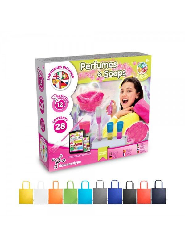 Perfume & Soap Factory Kit V. Gioco educativo fornito con una borsa regalo pieghevole in 190T Perfume & Soap Factory Kit V. Gioco educativo fornito con una borsa regalo pieghevole in 190T