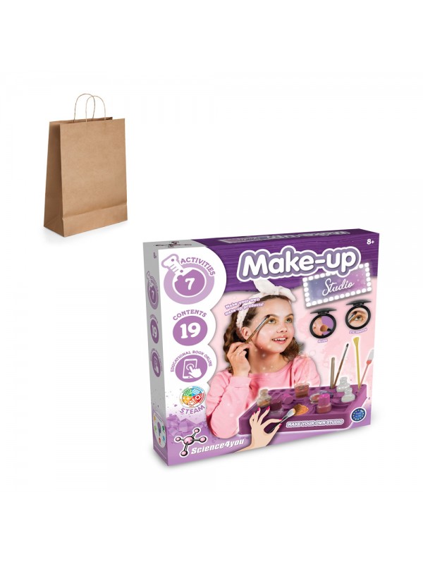 Makeup Studio Kit IV. Kit educativo sacchetto regalo in carta kraft (115 g/m²) Makeup Studio Kit IV. Kit educativo sacchetto regalo in carta kraft (115 g/m²)