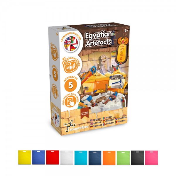 Ancient Egypt Excavation Kit IV. Gioco educativo fornito con un sacchetto regalo in tessuto non tessuto (80 g/m²)