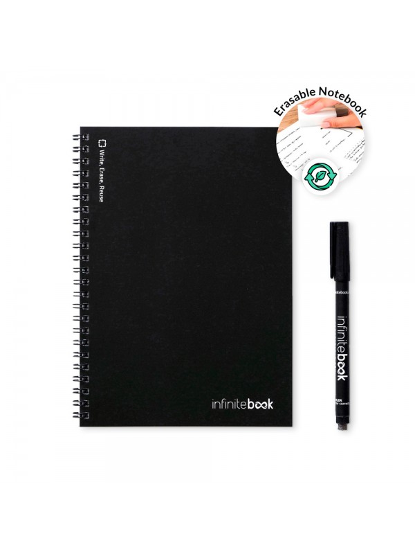 INFINITEBOOK LINED A5. Infinitebook con copertina flessibile e 15 pagine bianche stile lavagna bianca INFINITEBOOK LINED A5. Infinitebook con copertina flessibile e 15 pagine bianche stile lavagna bianca