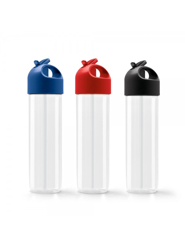 CONLEY. Borraccia sportiva in PS e PE 500 mL - Nero