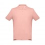 THC ADAM II. Polo da uomo in cotone a maniche corte - Rosso salmone