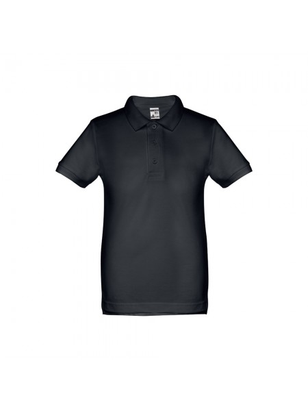 THC ADAM KIDS II. Polo in cotone a maniche corte per bambini (unisex) - Blu notte THC ADAM KIDS II. Polo in cotone a maniche corte per bambini (unisex) - Blu notte