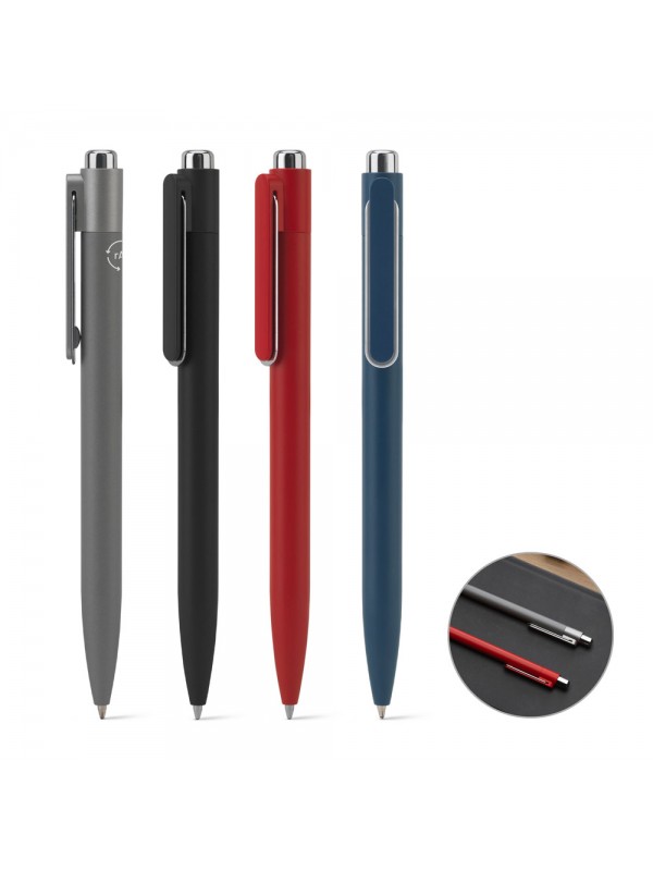 KYLIE. Penna a sfera in alluminio (riciclato al 94%) con clip innovativa KYLIE. Penna a sfera in alluminio (riciclato al 94%) con clip innovativa