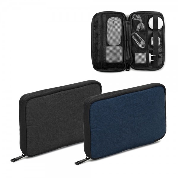 Newcastle BAG. Borsa organizer in poliestere riciclato 600D ad alta densità con spazioso scomparto principale per accessori tecnologici
