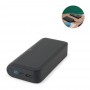BECKER 20. Power bank da 20'000 mAh in ABS riciclato (100% rABS) con caricatore wireless superveloce da 15W