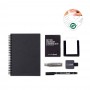 STARTER KIT INFINITEBOOK A5 PLANNER TEXTURE. Set composto da un "Infinitebook" con copertina rigida, 1 kit di pulizia, 1 pennarello e 1 porta pennarello