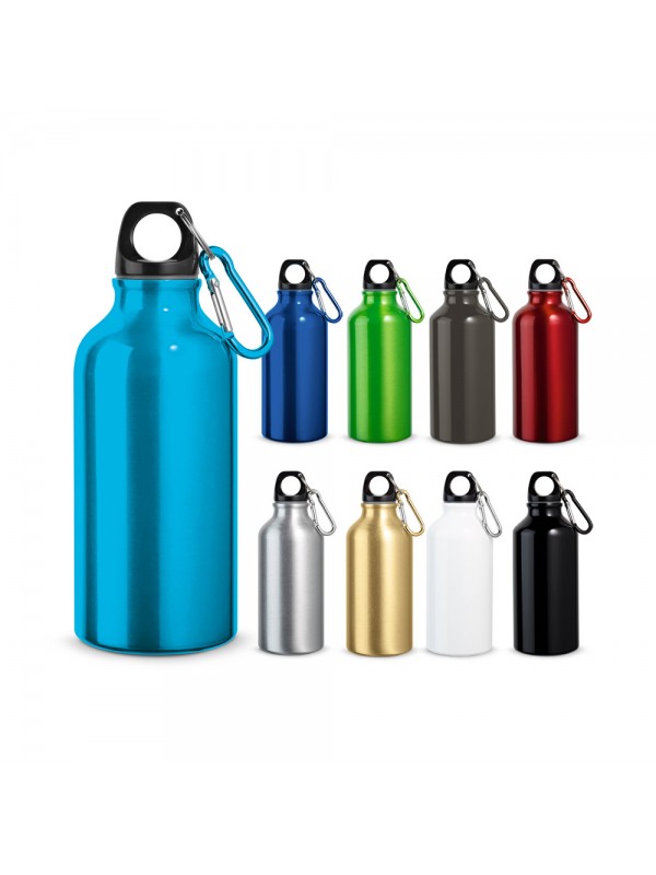 LANDSCAPE S. Borracce sportive in alluminio con moschettone 400 mL - Rosa
