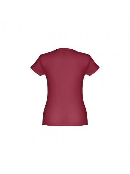 THC SOFIA II. T-shirt sfiancata da donna in cotone - Bordeaux