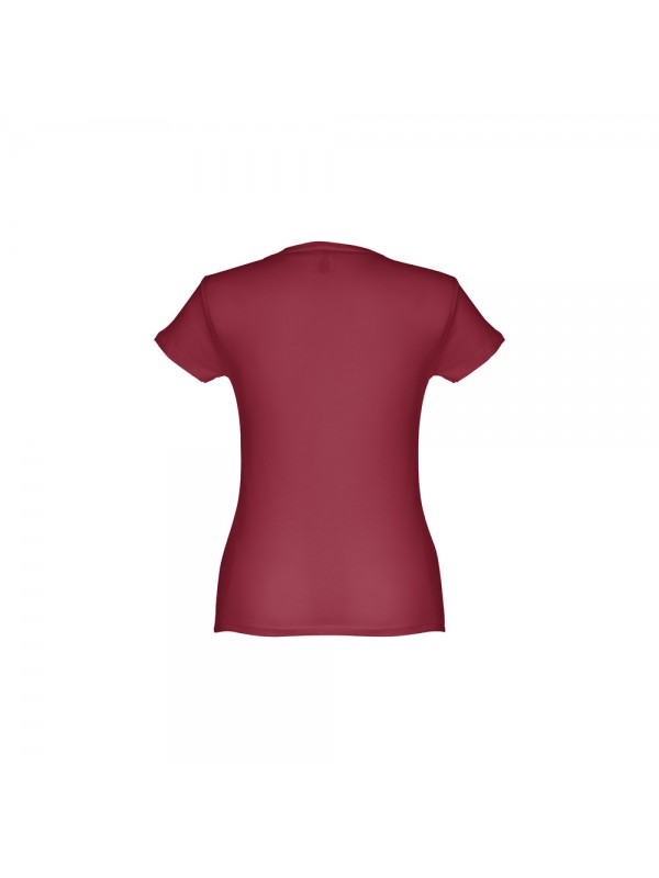 THC SOFIA II. T-shirt sfiancata da donna in cotone - Bordeaux